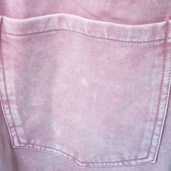 TORRID Plus Size Mauve Wash  Shortfall French Terry Surf Skulls Short Overalls - Picture 8 of 16